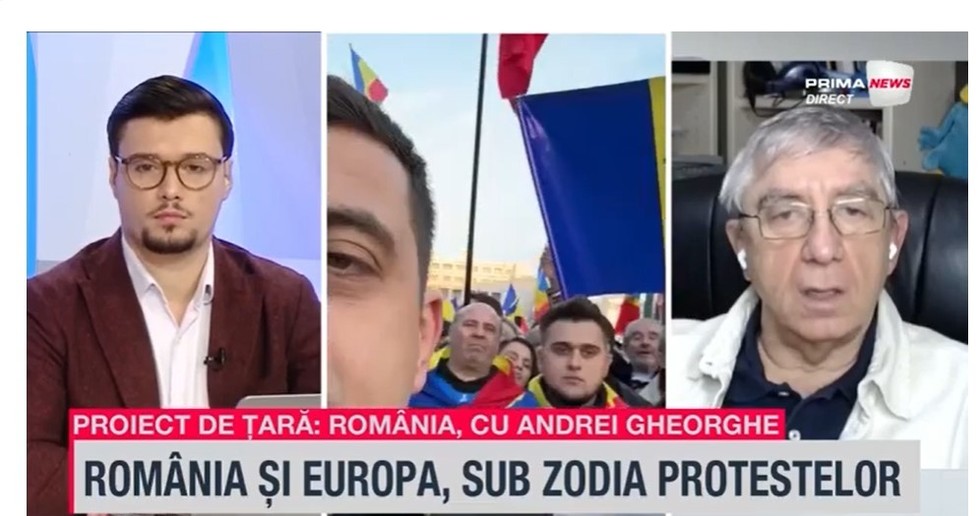 VIDEO. Andi Lăzescu, analist politic, şi Mihai Cucerzan, profesor de sociologie, comentează protestele din ţară, la Prima News