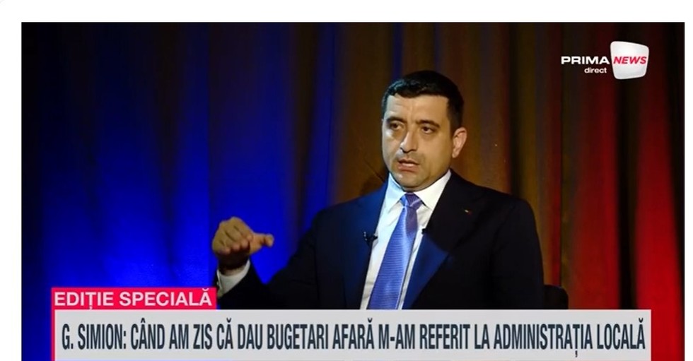 VIDEO. George Simion, la Prima News: "Nu am zis că dau 5000 de profesori afară, m-am referit la administraţia locală şi centrală înţesată de paraziţi" / Cum îi va alege pe cei pe care-i dă afară?