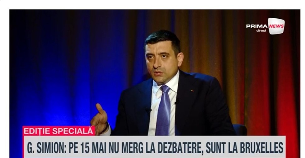 VIDEO. George Simion, la Prima News: Creşterea euro este o manipulare politică
