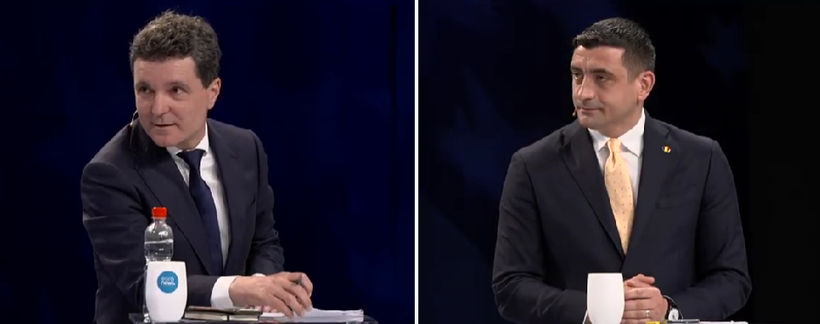 VIDEO. Nicuşor Dan şi George Simion au avut prima dezbatere electorală înainte de turul al doilea de scrutin