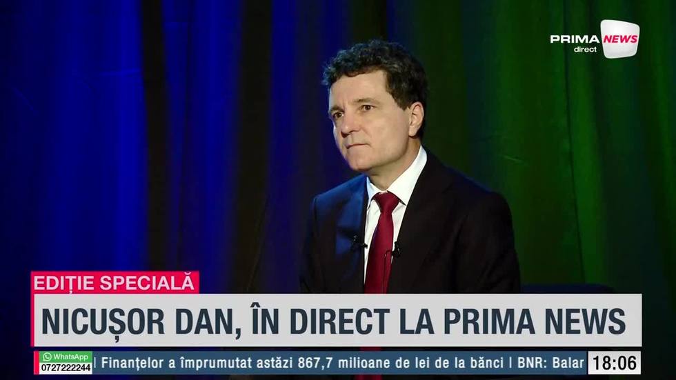 EXCLUSIV VIDEO. Care spune Nicuşor Dan că au fost cele mai mari dezinformări vehiculate în campania electorală la adresa sa