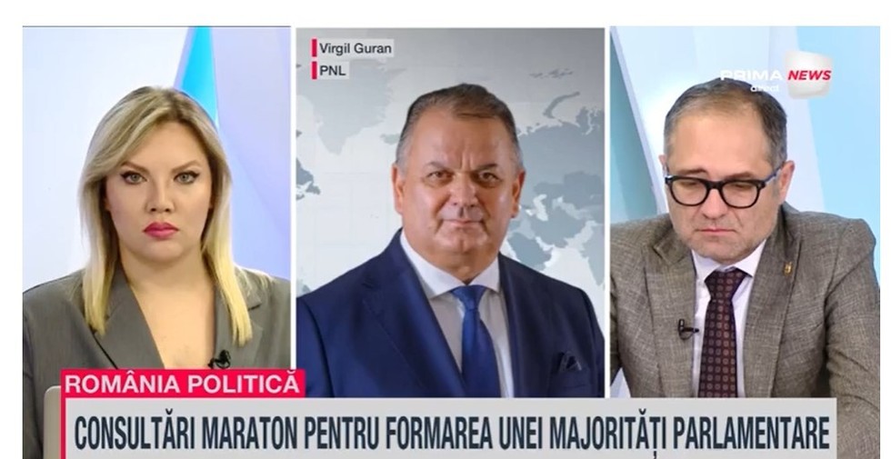 VIDEO. Virgil Guran (PNL): Suntem de acord să intrăm la guvernare împreună cu celelalte trei partide şi minorităţile. Propunerea noastră fermă de premier este Ilie Bolojan