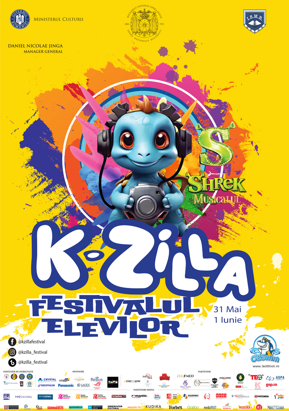 KZilla Festival 2025, eveniment dedicat Zilei Copilului, în zilele de 31 mai şi 1 iunie, pe esplanada Operei Naţionale Bucureşti