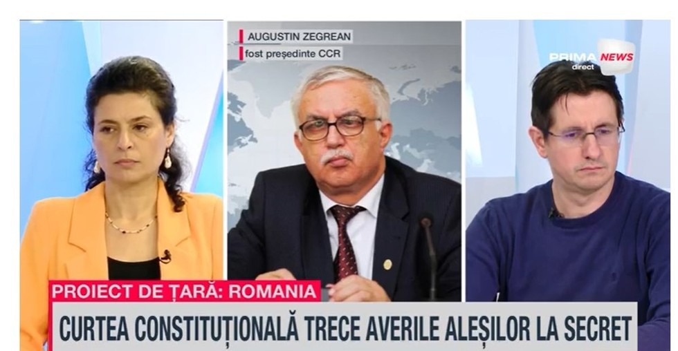 VIDEO. Augustin Zegrean, fost judecător CCR, după decizia CCR pe declaraţiile de avere: "Parţial sunt de acord cu decizia Curtii. Nu trebuie să ne intereseze ce are omul în casa. Ne interesează cum a dobândit"