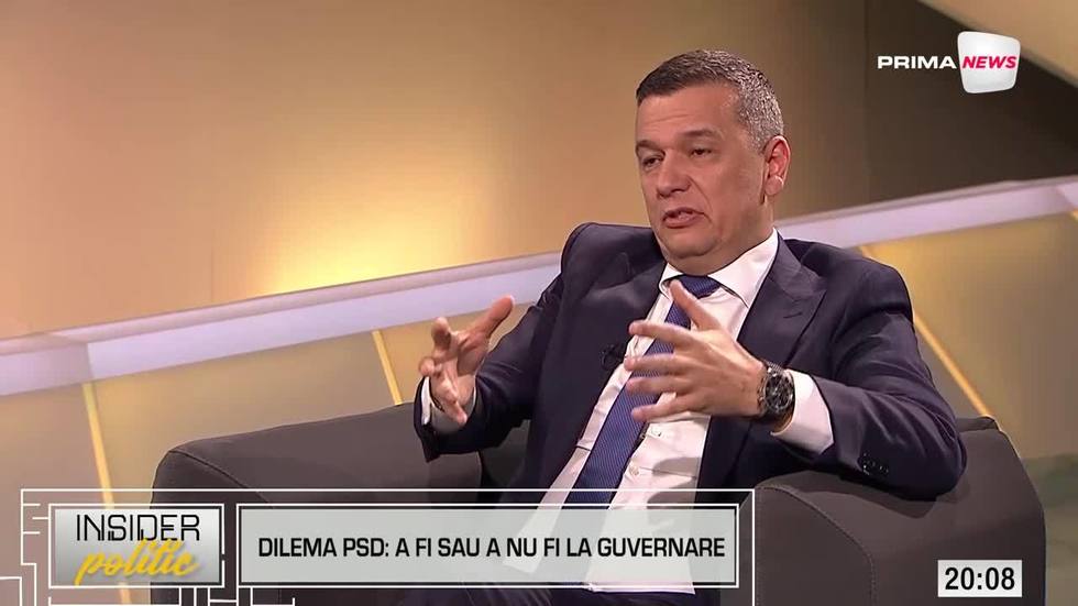 VIDEO. Grindeanu, la Insider politic, despre intrarea PSD la guvernare: Vreau să consultăm partidul în jos, prin vot