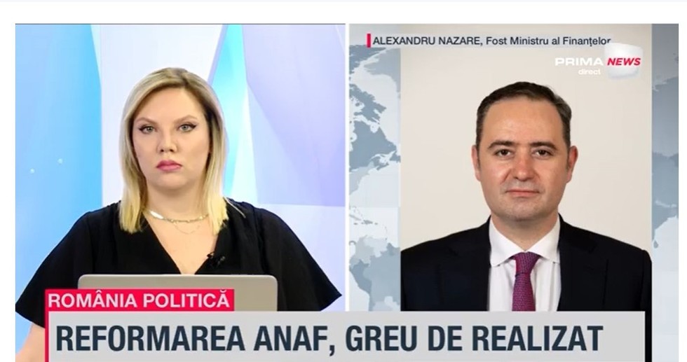 VIDEO. Alexandru Nazare: Sunt foarte multe lucruri de rezolvat la ANAF, înainte să discutăm despre nivelul de implicare al oricărui serviciu secret în combaterea evaziunii / De 4 ani discutăm de reforma ANAF, dar rămâne nereformată