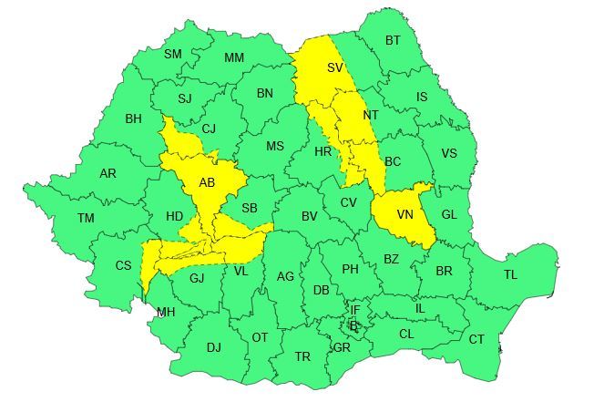 Cod galben de caniculă în sudul ţării şi în Bucureşti pe parcursul zilei de marţi