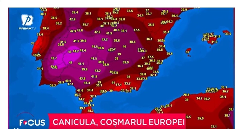 VIDEO. Europa se topeşte sub temperaturi de coşmar. Care sunt ţările grav afectate