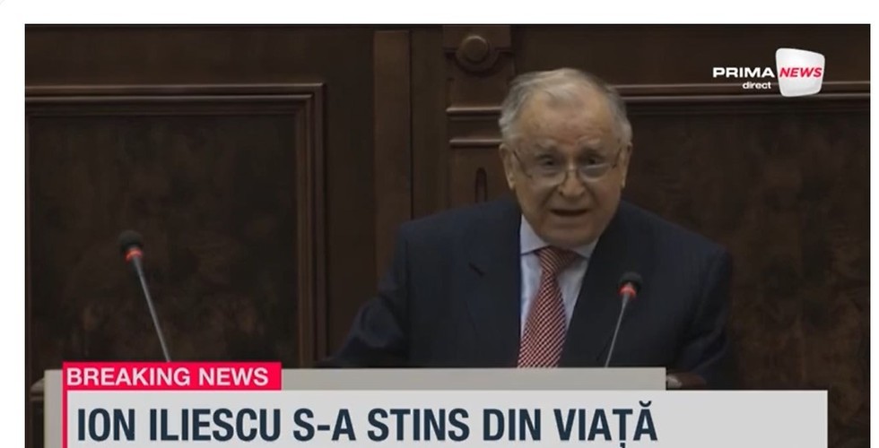 Ziua de 7 august - Zi de doliu naţional în memoria fostului preşedinte Ion Iliescu