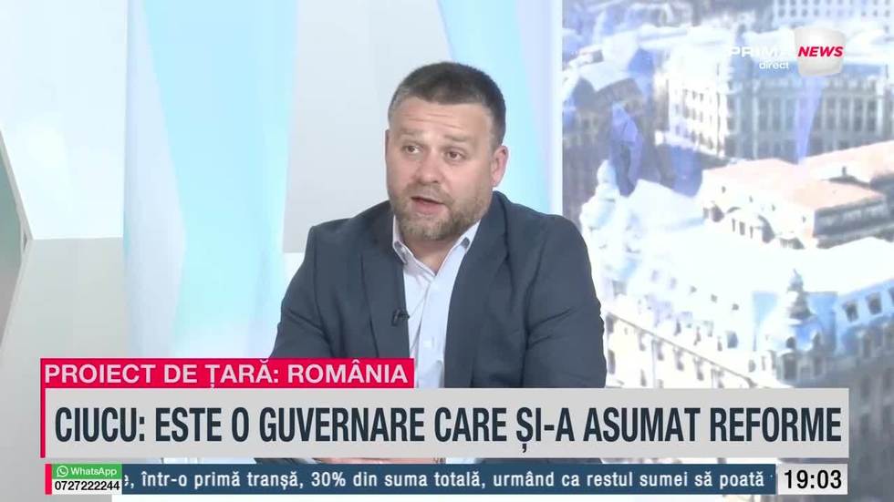 VIDEO. Prim vicepreşedintele PNL, Ciprian Ciucu, la Proiect de ţară: România: Nu avem o criză economică, ci una bugetară