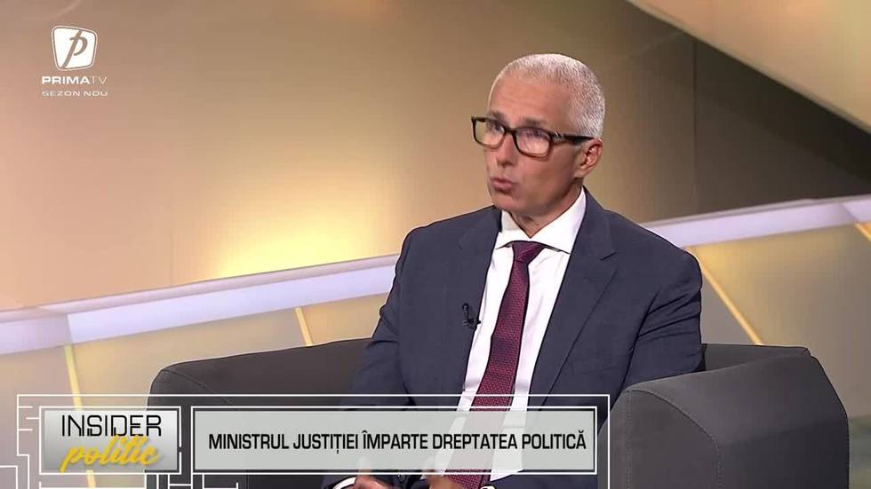VIDEO. Ministrul Justiţiei, la Insider politic, despre războiul magistraţi-guvern: Suntem în perioada divergenţelor constructive
