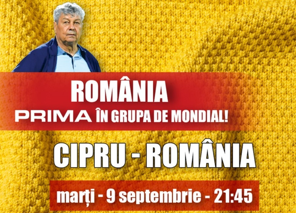 Toţi ochii sunt în această seară pe Prima TV. Cipru - România, în exclusivitate, de la 21:45