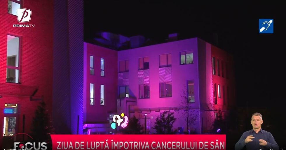 VIDEO. România s-a colorat în roz. Mesajul speranţei pentru femeile care luptă cu cancerul de sân