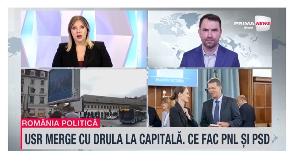 VIDEO. Cătălin Drulă confirmă la Prima News: Este candidatul USR la Primăria Capitalei. „E timpul ca votul să decidă, nu înţelegerile politice”