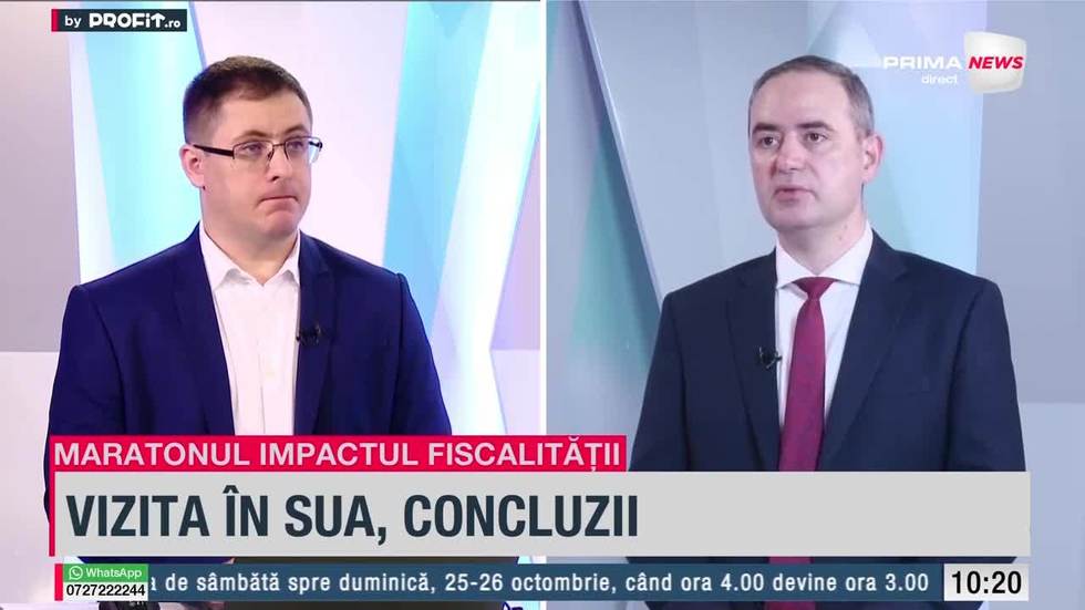 VIDEO. Alexandru Nazare, la Prima News: Urmează decizia, majorarea sau menţinerea cotei de TVA în HoReCa 
