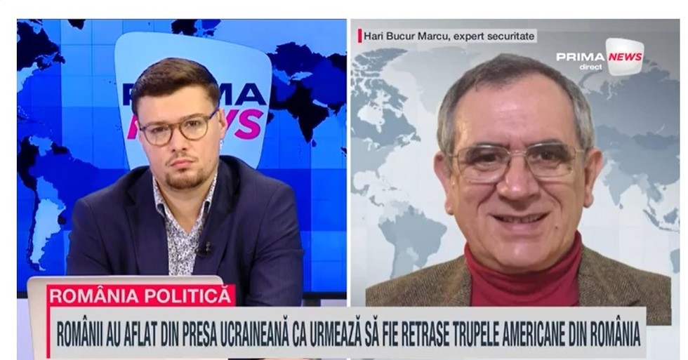 VIDEO. Există vreun motiv de teamă pentru români după retragerea trupelor americane? Hari Bucur Marcu, expert securitate, analizează la Prima News