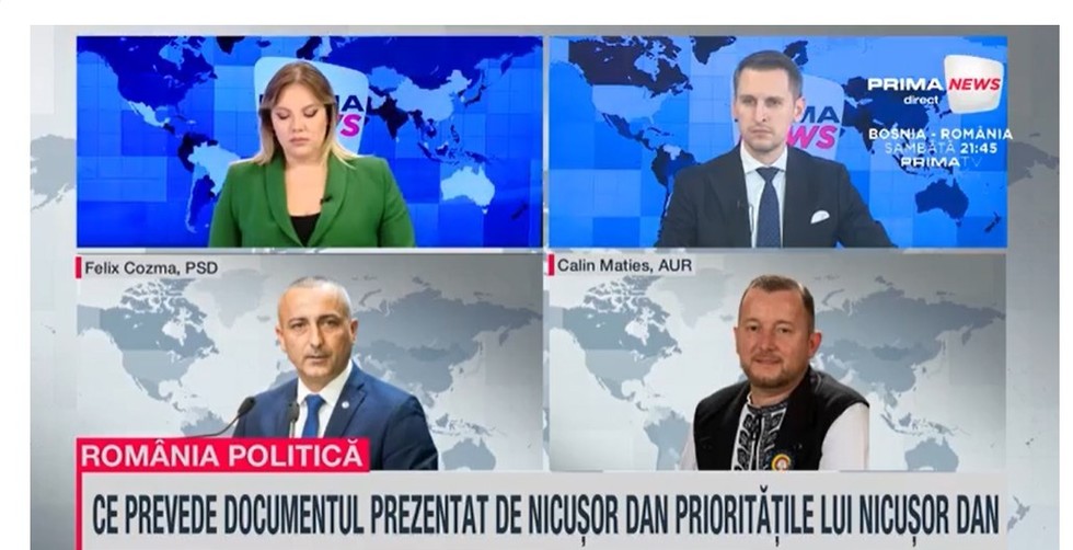 VIDEO. Călin Matieş (AUR), despre strategia naţională de apărare: Lucrurile nu se îndreapta într-o direcţie bună pe relatiile internaţionale. Mă aşteptam să existe la momentul asta un plan de redresare a României