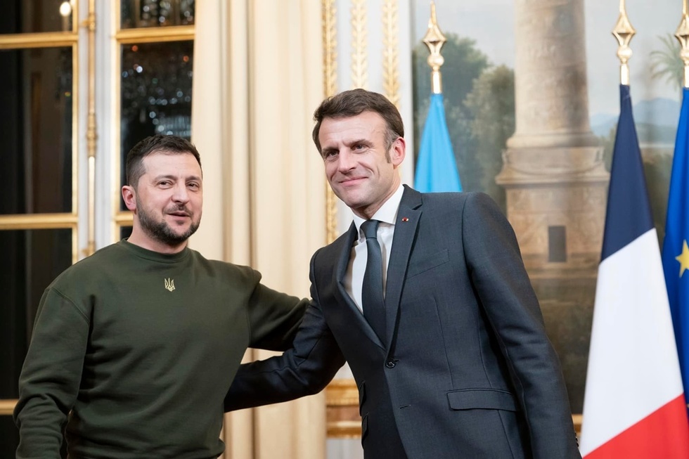 Macron urmează să-l primească luni pe Zelenski, la Palatul Élysée