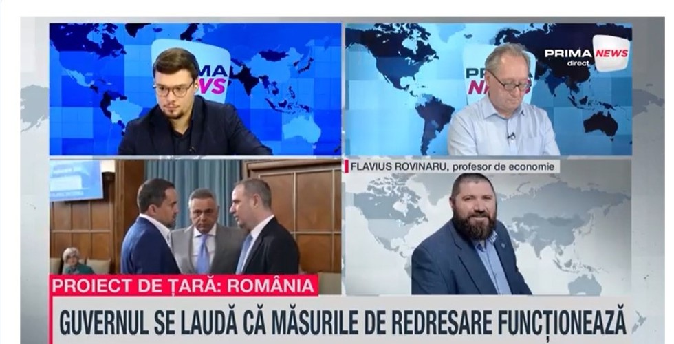 VIDEO. Avem venituri mai mari pentru că s-a colectat mai bine sau pentru că au crescut taxele? Flavius Rovinariu, profesor de economie, analizează la Prima News