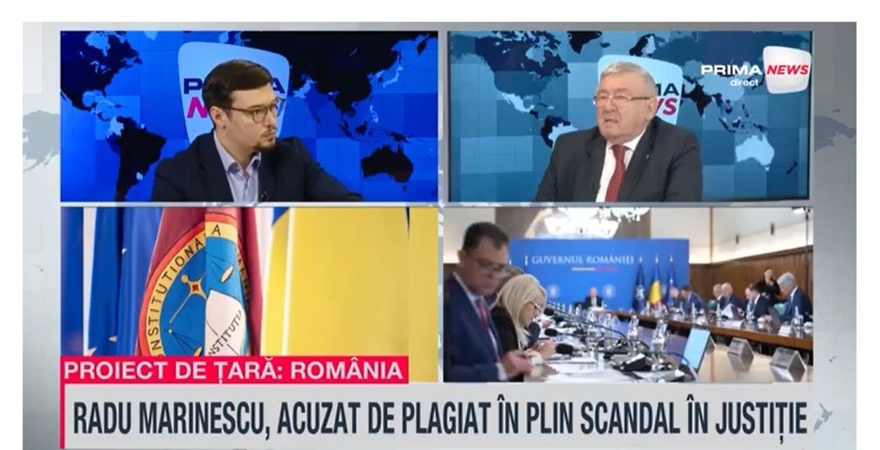 VIDEO. Cornel Nistorescu, la Prima News, despre acuzaţiile de plagiat la adresa Ministrului Justiţiei