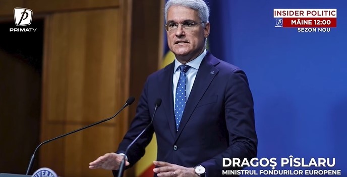 Ce s-a ales de miliardele din PNRR? Ministrul Fondurilor Europene, Dragoş Pîslaru, răspunde sâmbătă la Insider Politic, de la ora 12, pe Prima TV