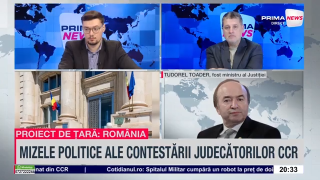 VIDEO. Tudorel Toader: CCR poate să dezbată şi să voteze o decizie sau alta şi fără judecătorul Stan