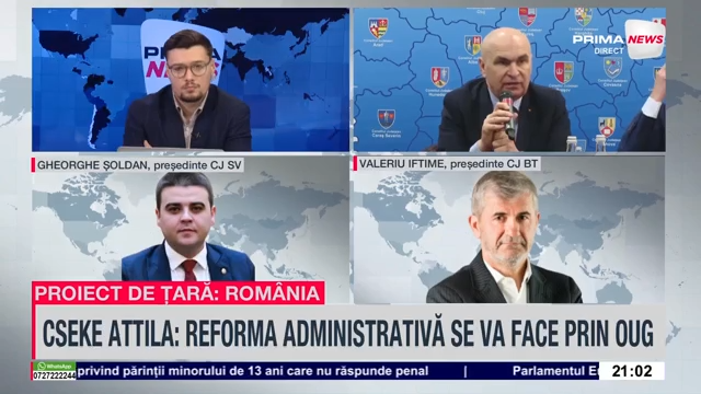 VIDEO. Gheorghe Şoldan, preşedinte CJ Suceava, şi Valeriu Ifitme, preşedinte CJ Botoşani: Domnul Bolojan explică foarte clar. Sunt primari care nu s-au gândit niciodată să acopere măcar salariile oamenilor