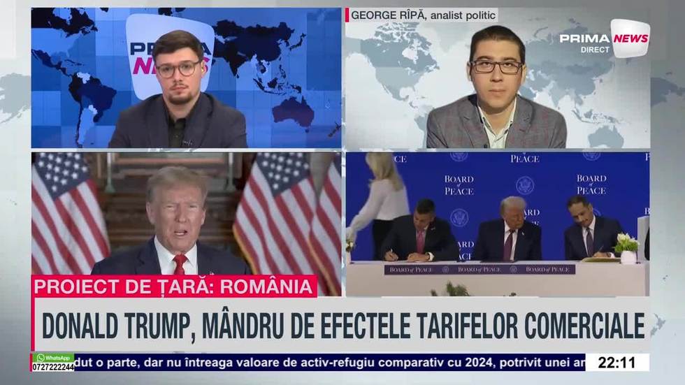 VIDEO. Rîpă, despre al treilea mandat al preşedintelui SUA: Republicanii au scos deja şepci cu Trump 2028, dar poate fi Ivanka sau Barron 