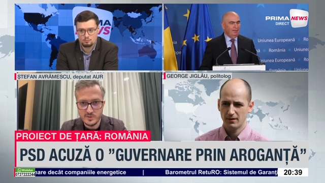 VIDEO. Ştefan Avramescu (AUR): Asistăm la o coaliţie a haosului. Să nu avem buget este o iresponsabilitate crasă