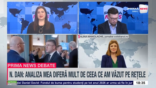 VIDEO. Alina Manolache, jurnalist: Faptul că PSD votează bugetul nu înseamnă că nu va încerca să-l doboare pe Bolojan şi să refacă guvernul fără USR