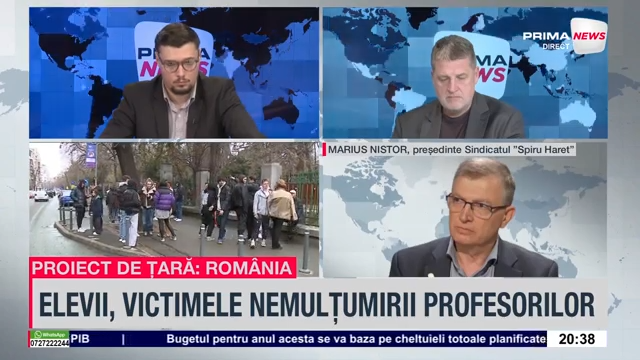 VIDEO. Marius Nistor, preşedinte Spiru Haret: Învăţământul trebuie să fie ferit de măsuri de austeritate. Să vii cu un buget în bătaie de joc este o dovadă de iresponsabilitate