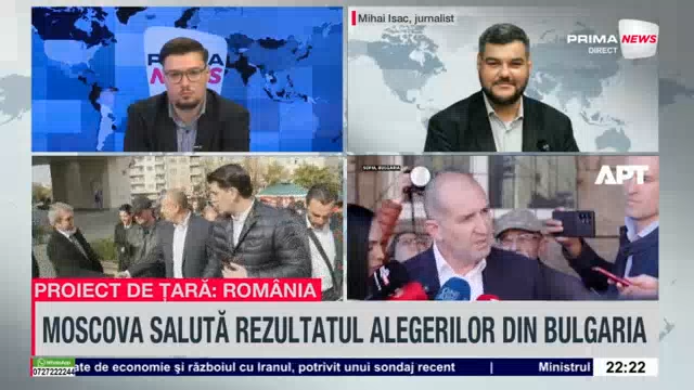 VIDEO. Bulgaria după victoria lui Radev: Mihai Isac avertizează asupra riscurilor geopolitice şi influenţei pro-ruse