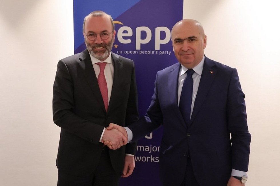 Ilie Bolojan a discutat cu liderul PPE, Manfred Weber, despre priorităţile Guvernului. „Continuăm reformele şi folosim corect banii publici”