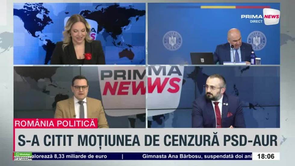 VIDEO. De ce a fost citită moţiunea de cenzură de reprezentantul AUR: „Toate cele trei grupuri care au semnat-o şi-o asumă”
