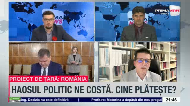 VIDEO. Instabilitatea economică va duce la creşterea ratelor la bănci, avertizează profesorul de economie Radu Nechita