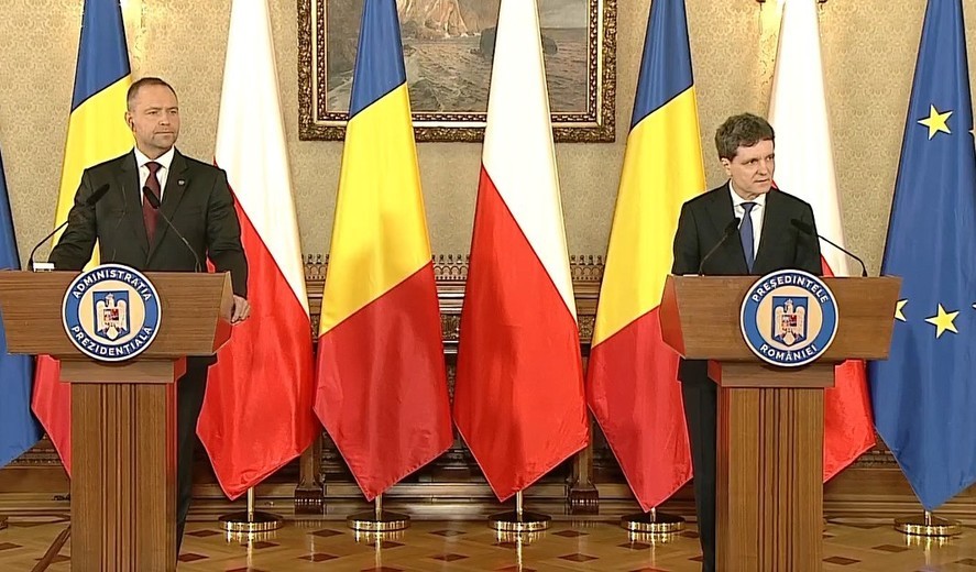 VIDEO. Declaraţii comune ale lui Nicuşor Dan şi ale preşedintelui Poloniei