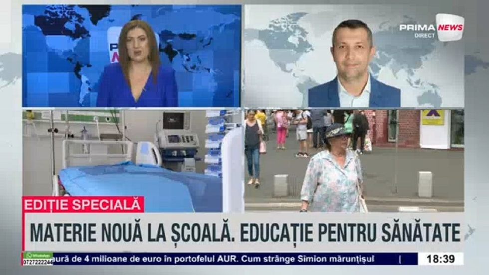 VIDEO. Medicul Adrian Wiener, despre educaţia pentru sănătate în şcoli: „Este extraordinar de importantă, mai ales în România”
