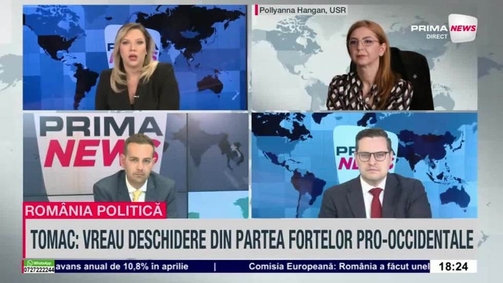 VIDEO. Pollyanna Hangan (USR), despre numirea lui Eugen Tomac în fruntea Guvernului: „PSD vrea să guverneze prin interpuşi”
