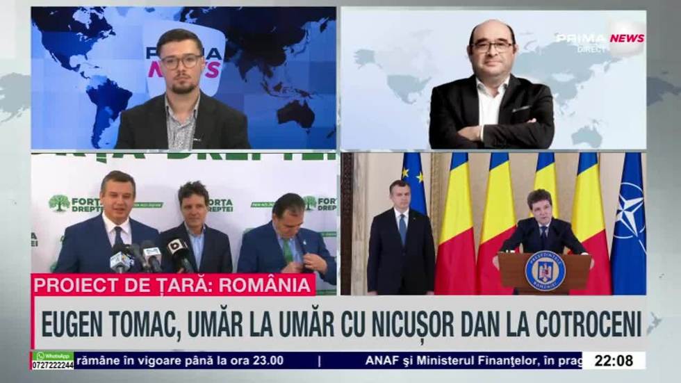 VIDEO. Pe ce susţinere se bazează Eugen Tomac pentru a forma noul Guvern. Sabin Gherman: „Dintr-o dată PSD a scos capul la lumină”
