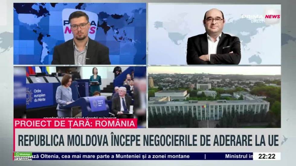 VIDEO. Când ar putea adera Republica Moldova şi Ucraina la Uniunea Europeană. Sabin Gherman: „În Moldova se discută despre planul B”