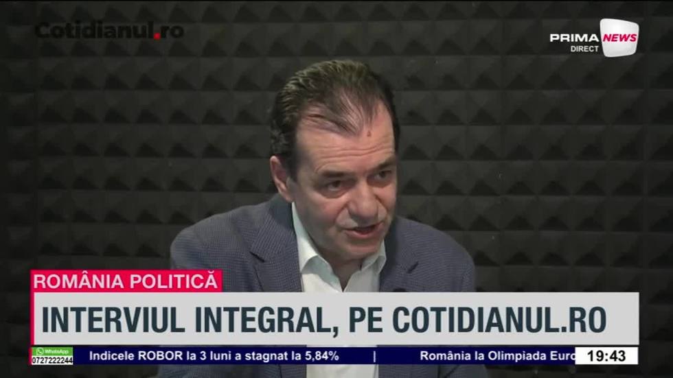 VIDEO. Ludovic Orban nu crede că Guvernul Veştea are şanse să treacă la votul din Parlament