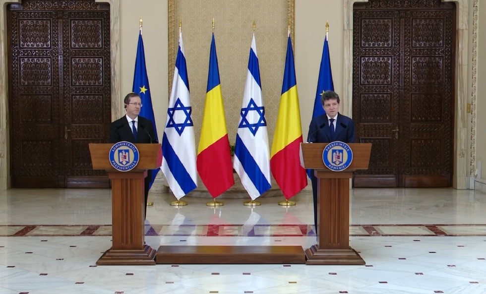 Preşedintele Israelului, vizită în România. Isaac Herzog a fost primit cu onoruri oficiale de Nicuşor Dan