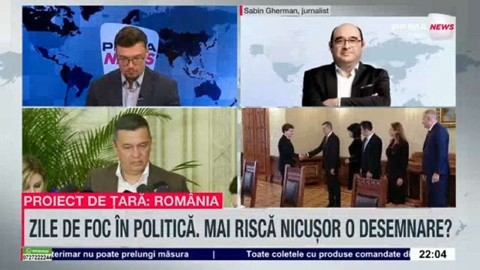 VIDEO. Jurnalistul Sabin Gherman, despre liderii politici: „Apa aceasta fierbinte a scos la suprafaţă toate loazele din politica românească”