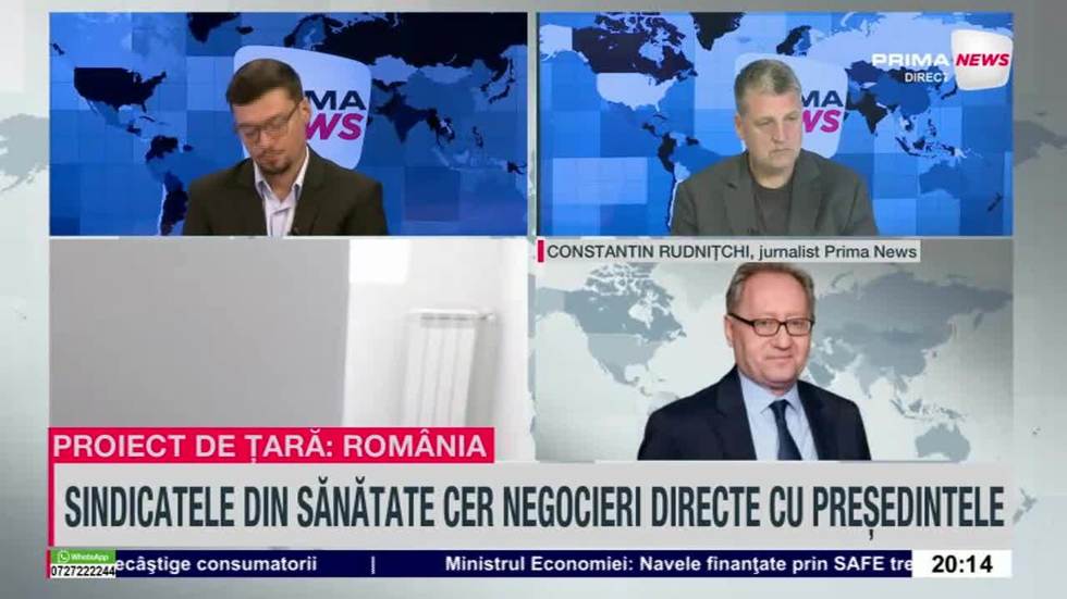 VIDEO. Tensiuni tot mai mari pe legea salarizării. Constantin Rudniţchi, jurnalist: „Greva din sănătate era deja anunţată”