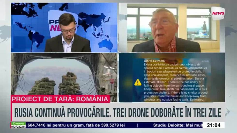 VIDEO. Cornel Nistorescu, despre incidentele cu drone din ultimele zile: „Este o agresiune la adresa României”