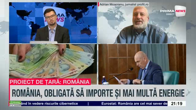 VIDEO. Adrian Moşoianu, la Prima News: Cât ar putea creşte preţul energiei după oprirea unui reactor de la Cernavodă