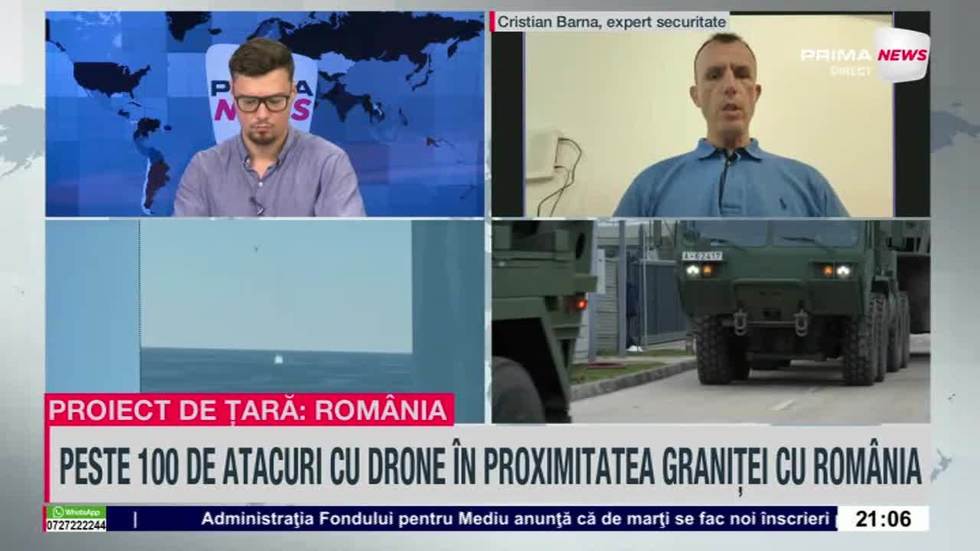 VIDEO. Cristian Barna, despre incidentele cu drone din ultima perioadă: „Este principalul motiv pentru această situaţie cu drone”