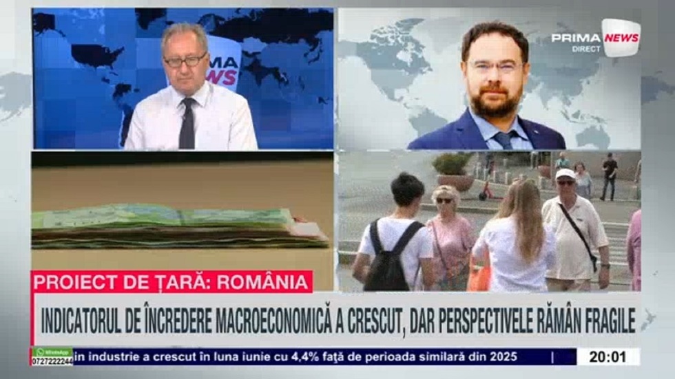 VIDEO. Adrian Codirlaşu, preşedintele CFA România: Încrederea în economie creşte, dar „anticipaţiile sunt de stagnare”