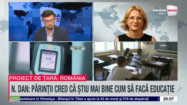 VIDEO. Prima zi de şcoală, analizată la Prima News. Gabriela Bartic: Ce trebuie să schimbe România pentru o educaţie mai bună