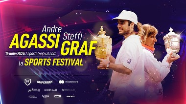 Foştii mari tenismeni, Andre Agassi şi Steffi Graf, vor veni în România pentru un meci demonstrativ